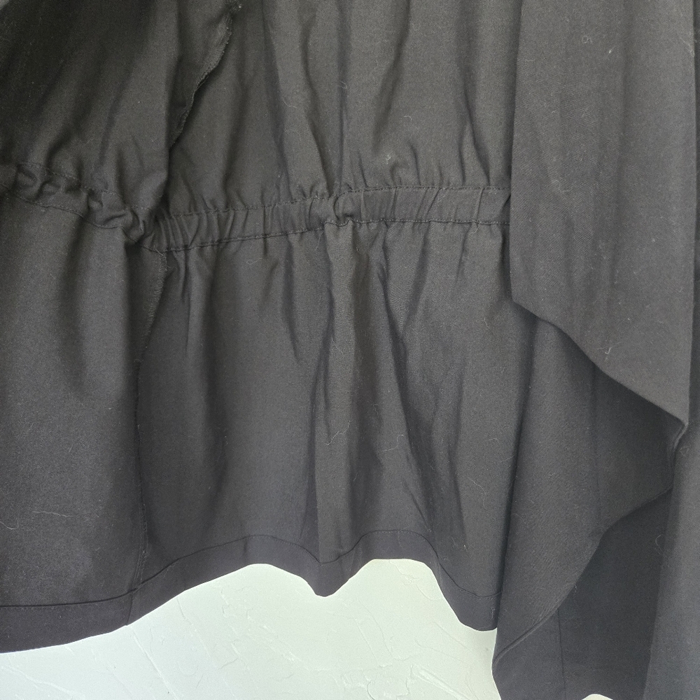 Eloquii Black Drapey Open Drawstring Waist Jacket - image 3